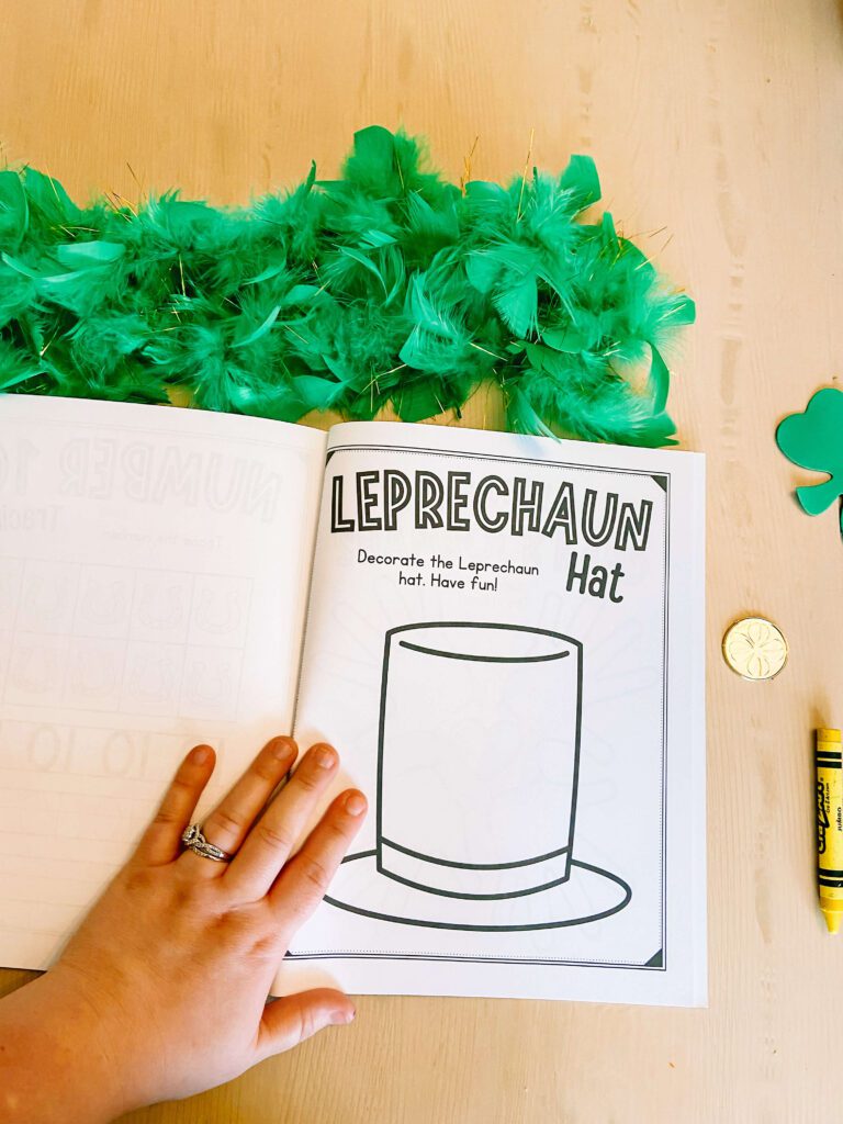 St. Patrick's Day Activity Book -Simple Budget-Friendly Toddler St. Patrick's Day Activities