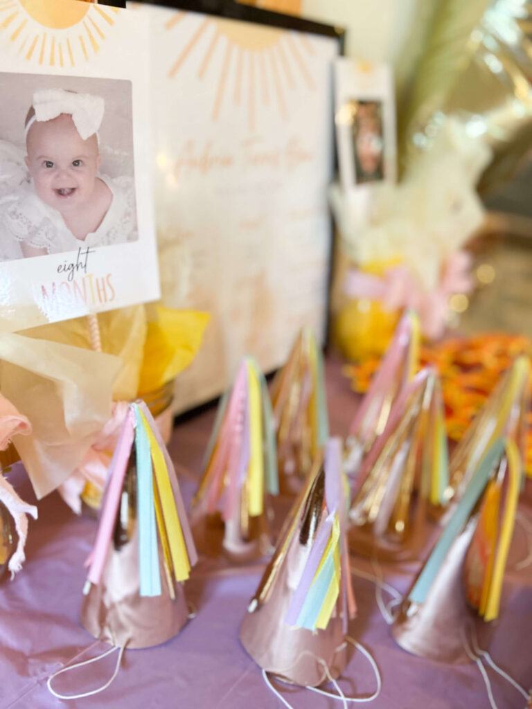 birthday party hats for sunshine birthday party