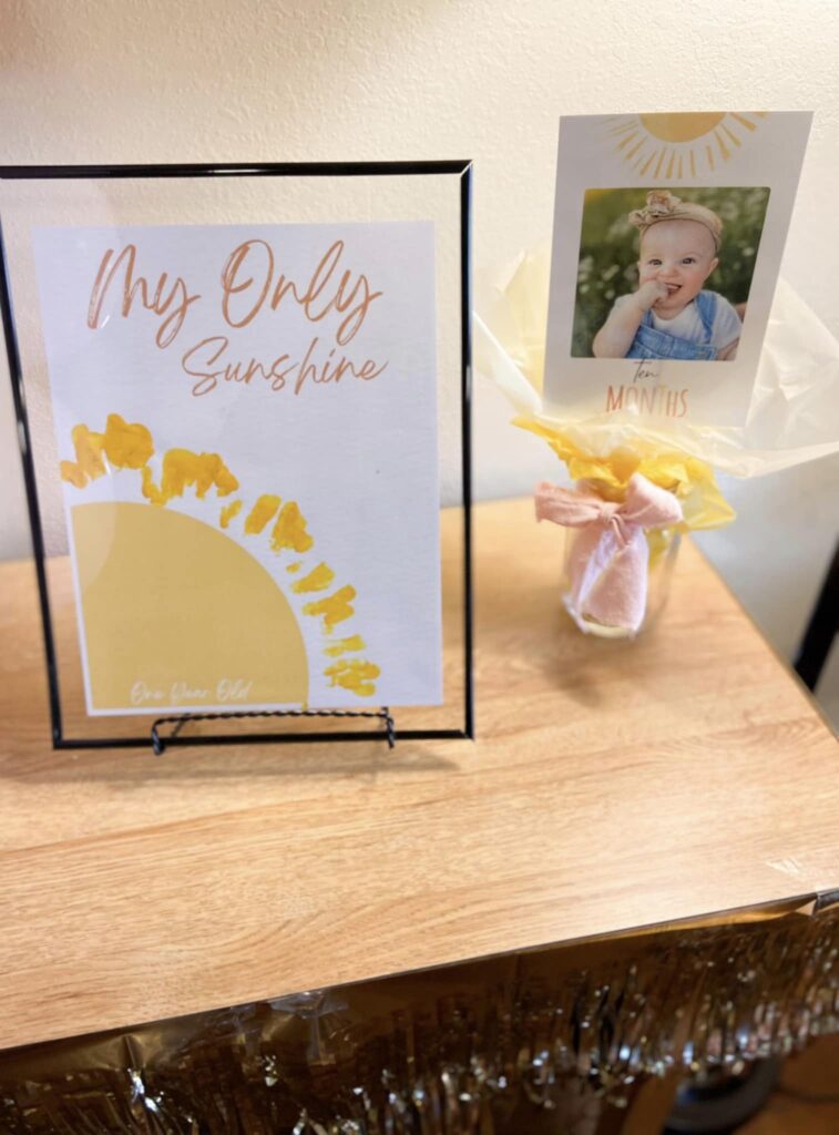 my online sunshine craft for sunshine birthday party