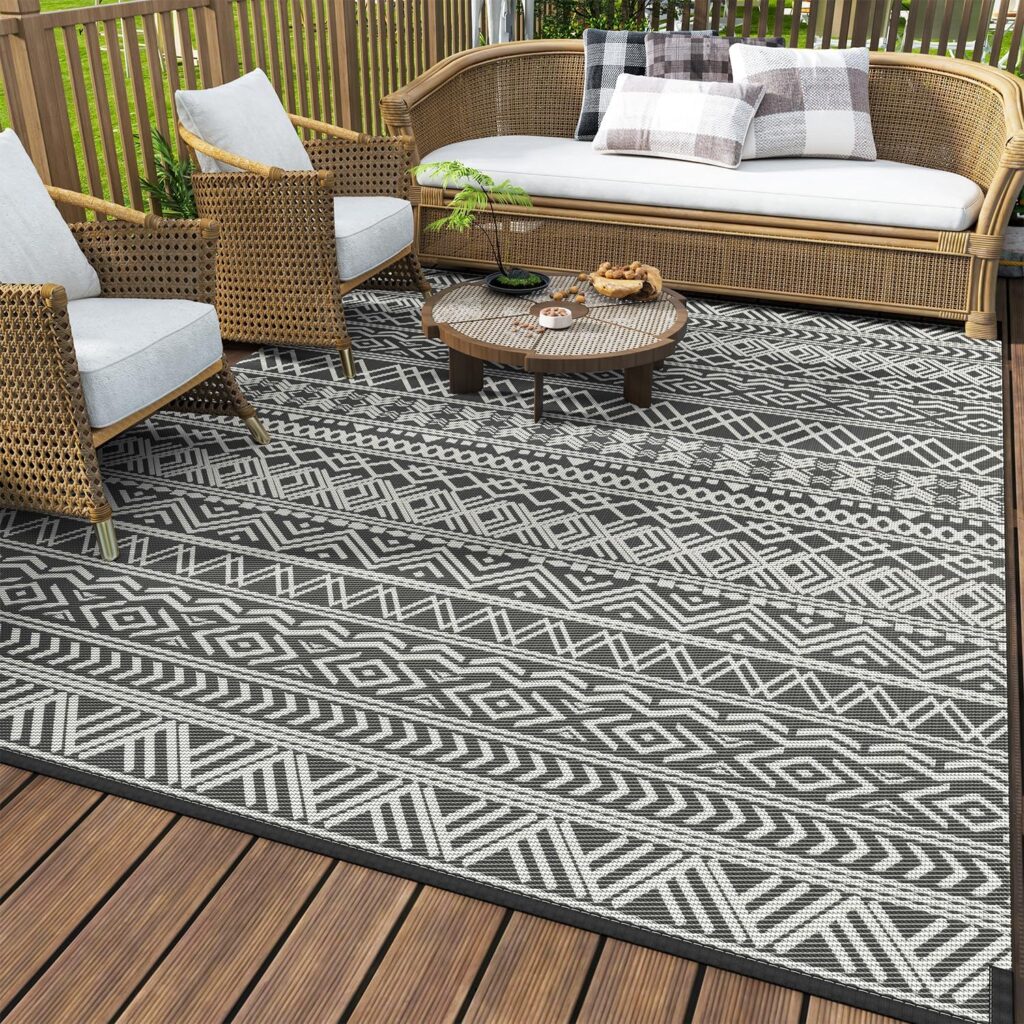 Outdoor waterproof rug 6x9